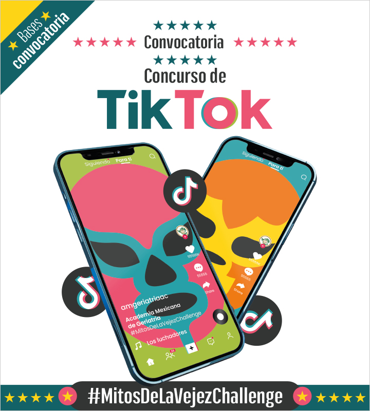 Convocatoria 2026: Concurso de TikTok #MitosDeLaVejezChallenge del V Congreso Internacional de Geriatría AMG 2026 - Geriatría 360°: Más allá de la enfermedad crónica